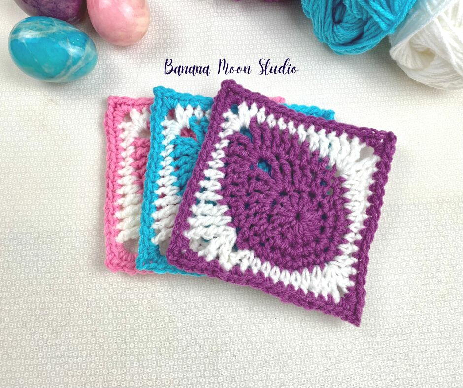 Easter Egg Blanket Square | AllFreeCrochet.com