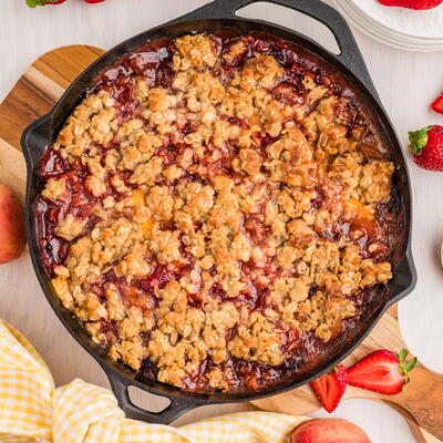 Strawberry Peach Cobbler