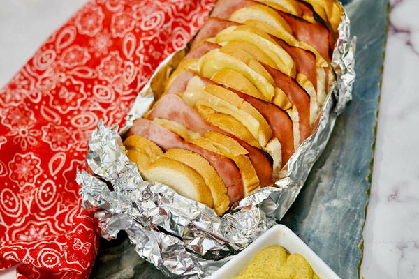 Viral Foil Wrapped Ham And Cheese Sandwich Pull Apart