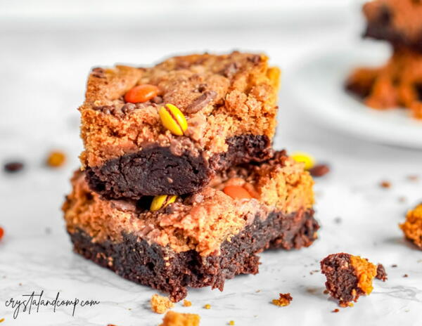 Pumpkin Peanut Butter Brownies