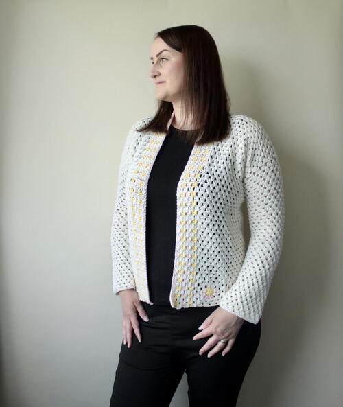 Annie's Cottage Granny Cluster Crochet Cardigan