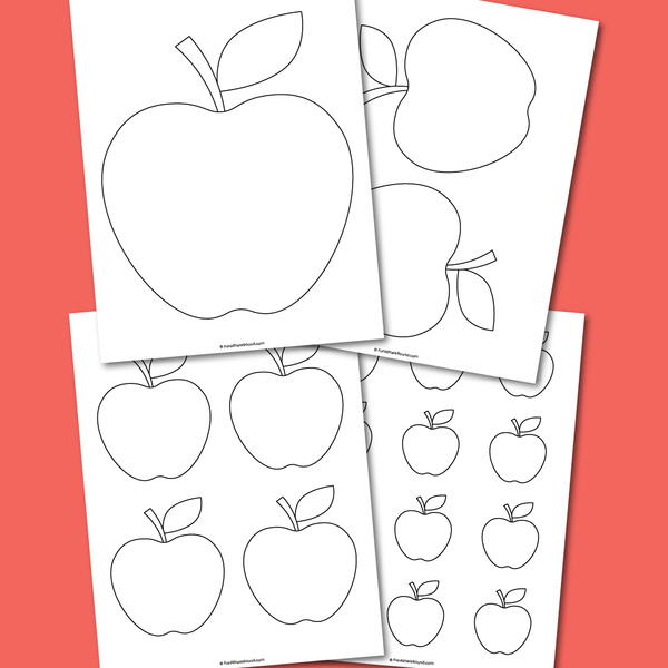 Apple Template | AllFreePaperCrafts.com apple-template-allfreepapercrafts-com