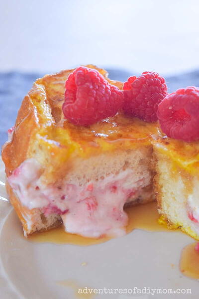 Raspberry Stuffed French Toast