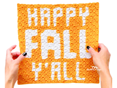 "happy Fall Y'all" Square