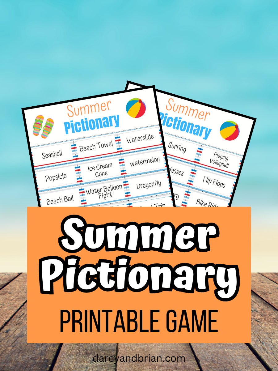 Printable Summer Pictionary Game For Kids | AllFreeHolidayCrafts.com