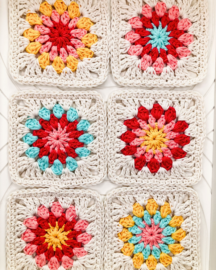 Granny Flower Square | AllFreeCrochet.com