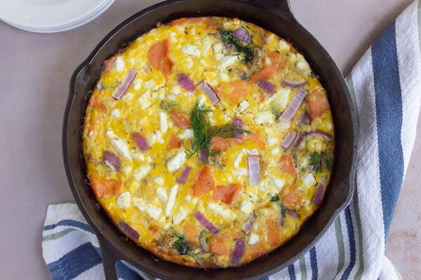 Smoked Salmon Frittata