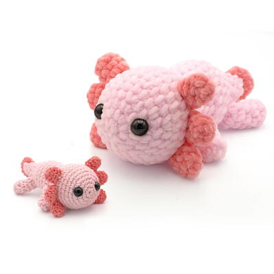 Free Lucy The Axolotl Amigurumi Crochet Pattern