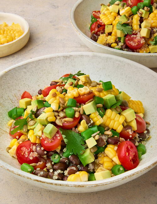 Green Bean Corn and Black Bean Salad