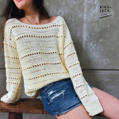 Spring To Fall Crochet Sweater