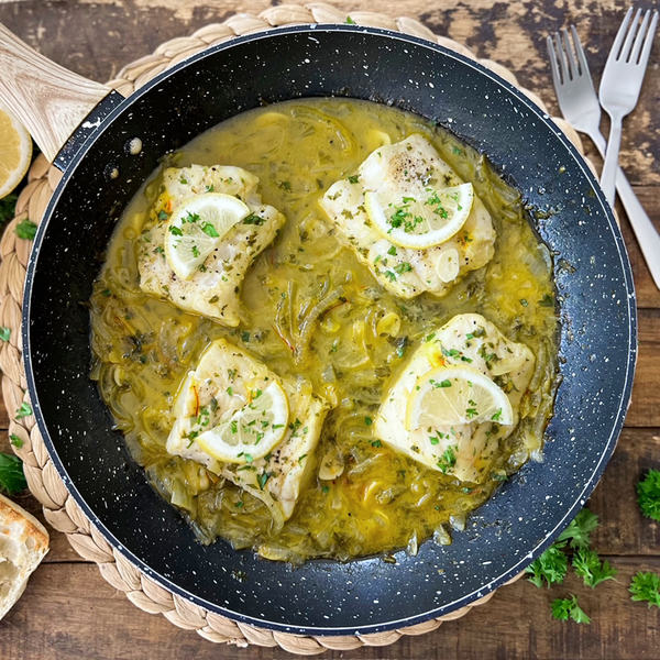 Saffron Fish With Lemon & Parsley | Easy One-pan 20 Minute Recipe