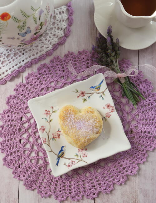 Lavender White Chocolate Scones