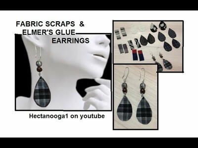 Glue And Fabric Earrings