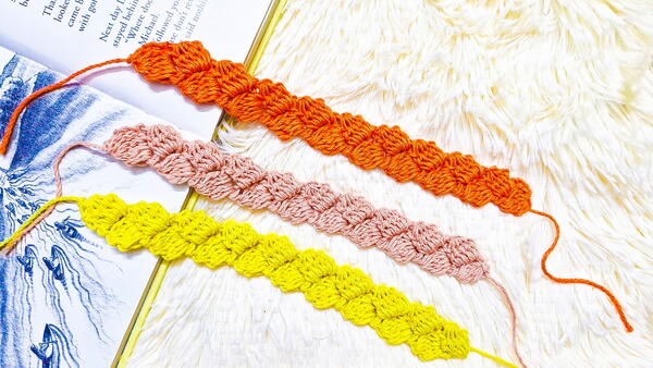 How To Crochet A Easy Cluster Bookmark In Just 10 Minutes