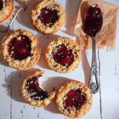 Jam Crumble Cookies (made With Just 7 Ingredients)