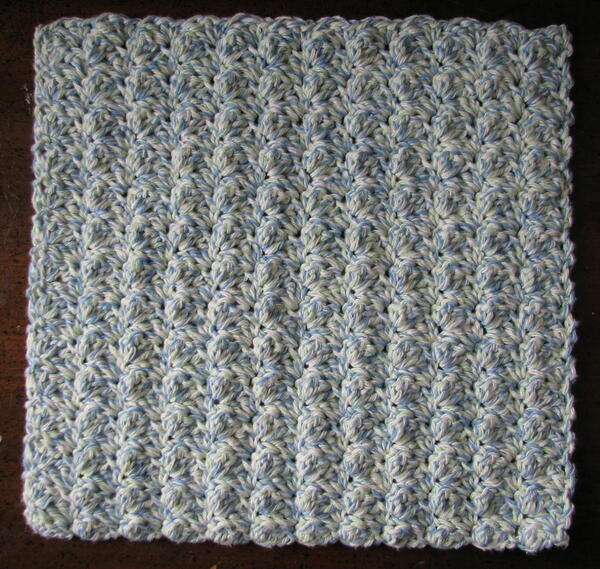 Country Ripple Stitch Dishcloth