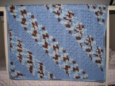 Shades Of Blue Baby Blanket