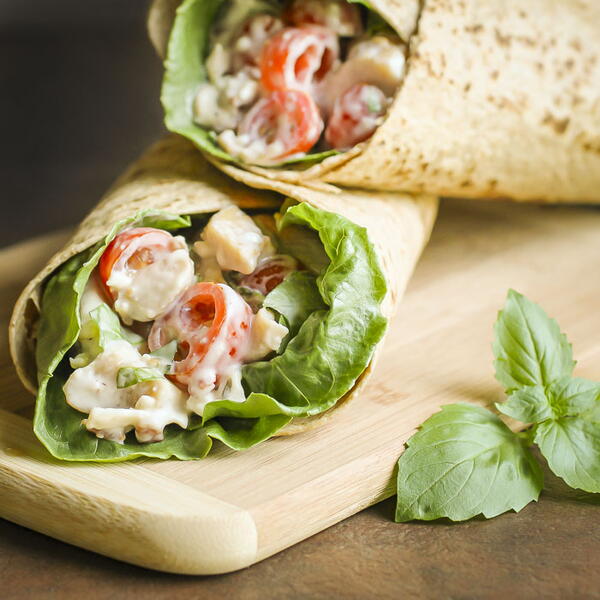 Blue Cheese Chicken Wraps With Bacon