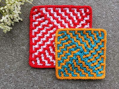 Mosaic Maze Granny Square