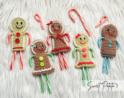 Gingerbread Candy Cane Holder