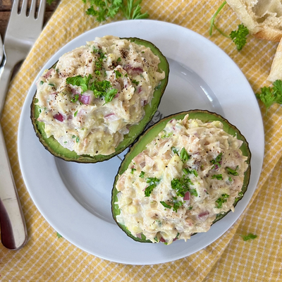 Stuffed Avocados With Tuna Salad | Healthy 10 Minute Recipe