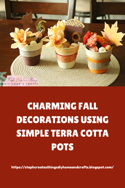 Charming Fall Decorations Using Simple Terra Cotta Pots