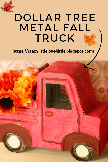 Quick And Simple Fall Metal Truck Decor