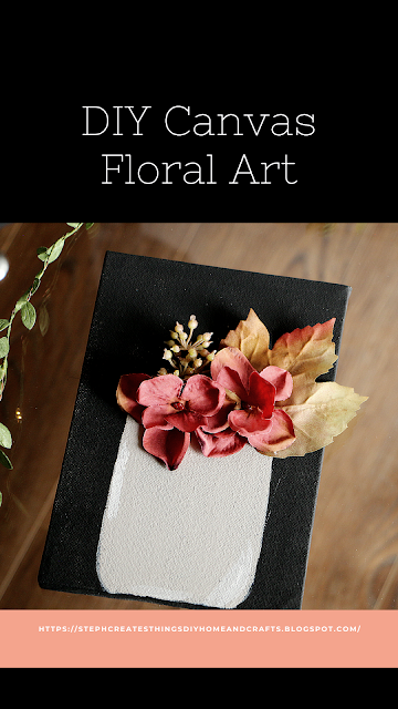 Diy Canvas Floral Art