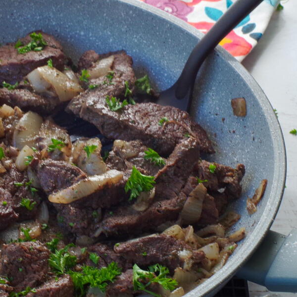 Pan Fried Venison Steak