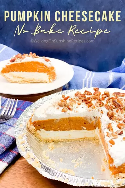 No Bake Pumpkin Cheesecake With Pudding Mix