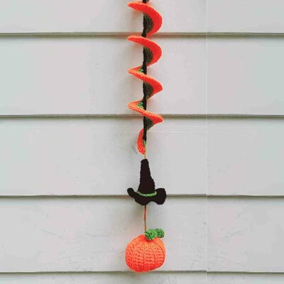 Halloween Pumpkin Wind Spinner Crochet Pattern