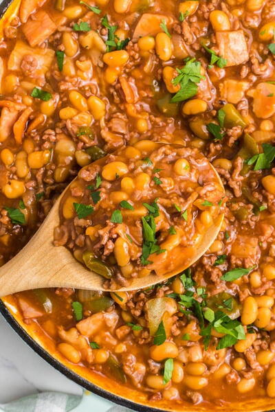 Baked Beans (with Ground Beef And Bacon)