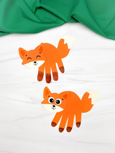 Adorable Handprint Fox Craft