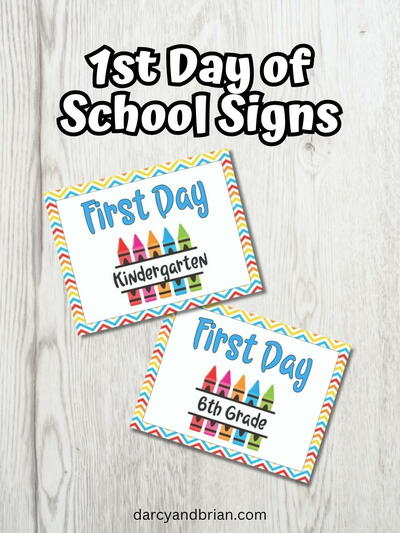 Cute Printable Last Day Of School Signs