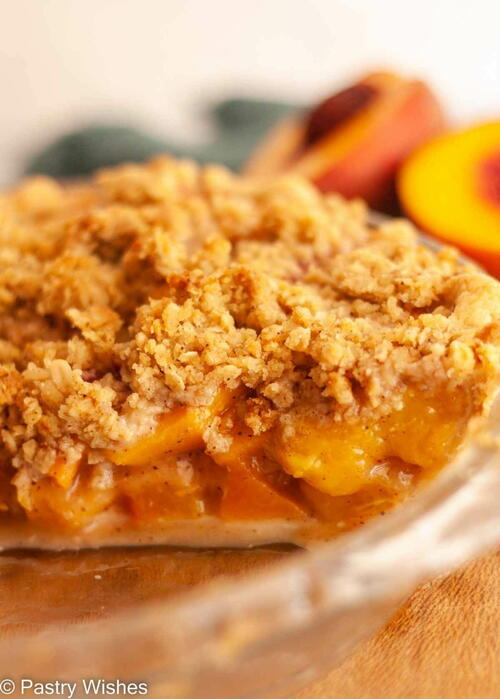 Crumble Top Peach Pie