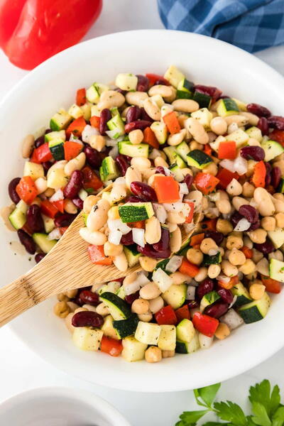 Bean Chickpea Salad