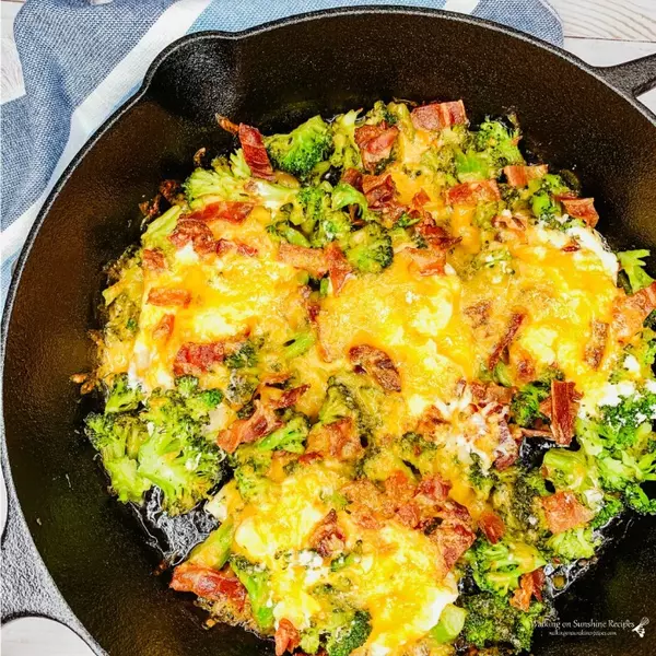 Cast Iron Chicken, Broccoli And Cheese