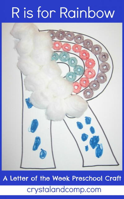 R Is For Rainbow: A Letter Of The Week Preschool Craft