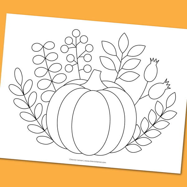 Fall Coloring Page