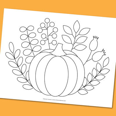 Fall Coloring Page