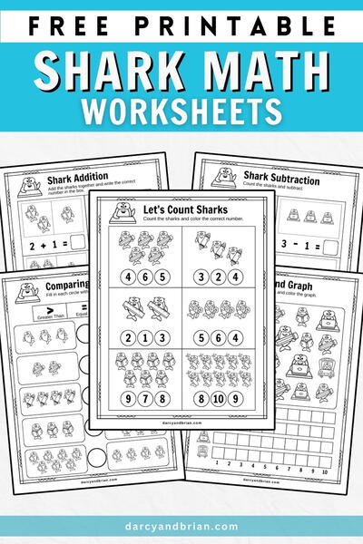 Shark Math Worksheets