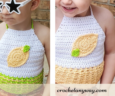 Lemon Meringue Toddler Halter Top