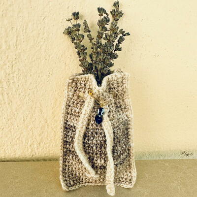 Crochet Lavender Pouch