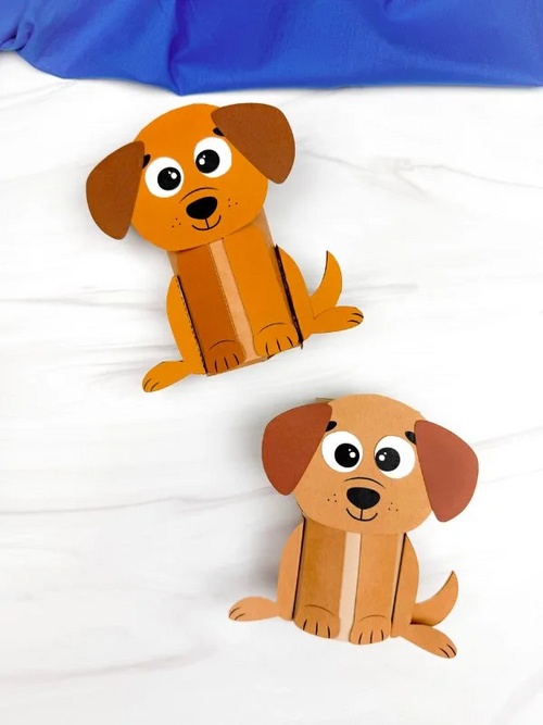 Toilet Paper Roll Dog Craft