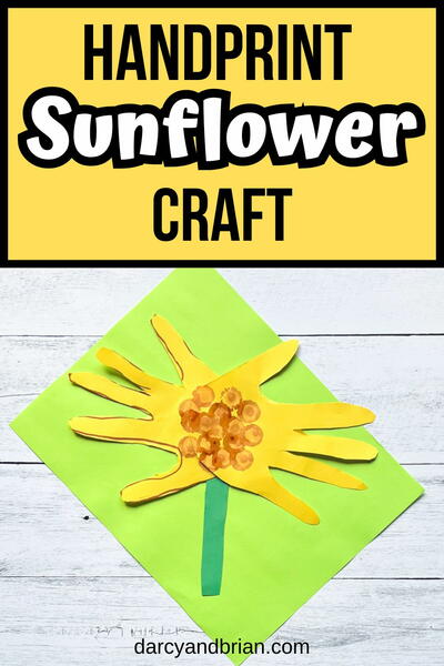 Handprint Sunflower Craft