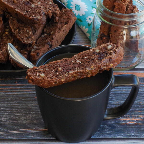 Chocolate Zucchini Biscotti