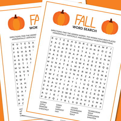 Fall Word Search