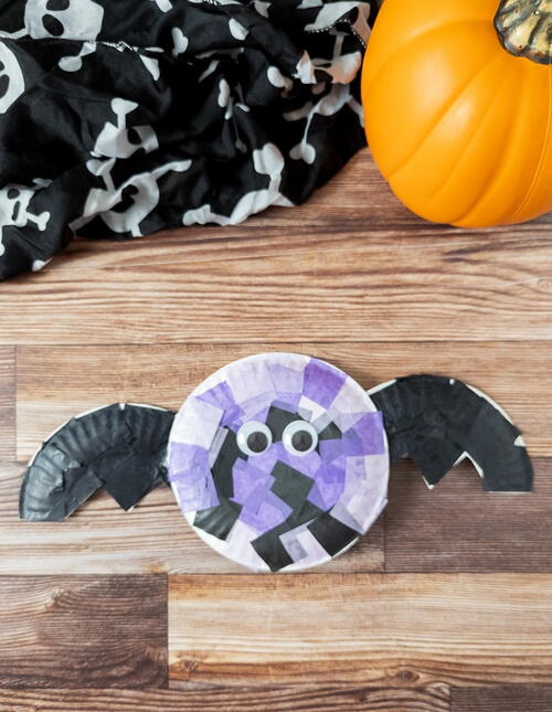 Easy Tissue Paper Bat Craft