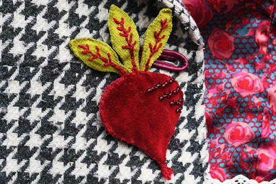 Fun Beet Brooch