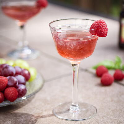 Super Simple Raspberry Gimlet